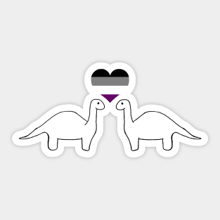 Asexual Dinos Sticker